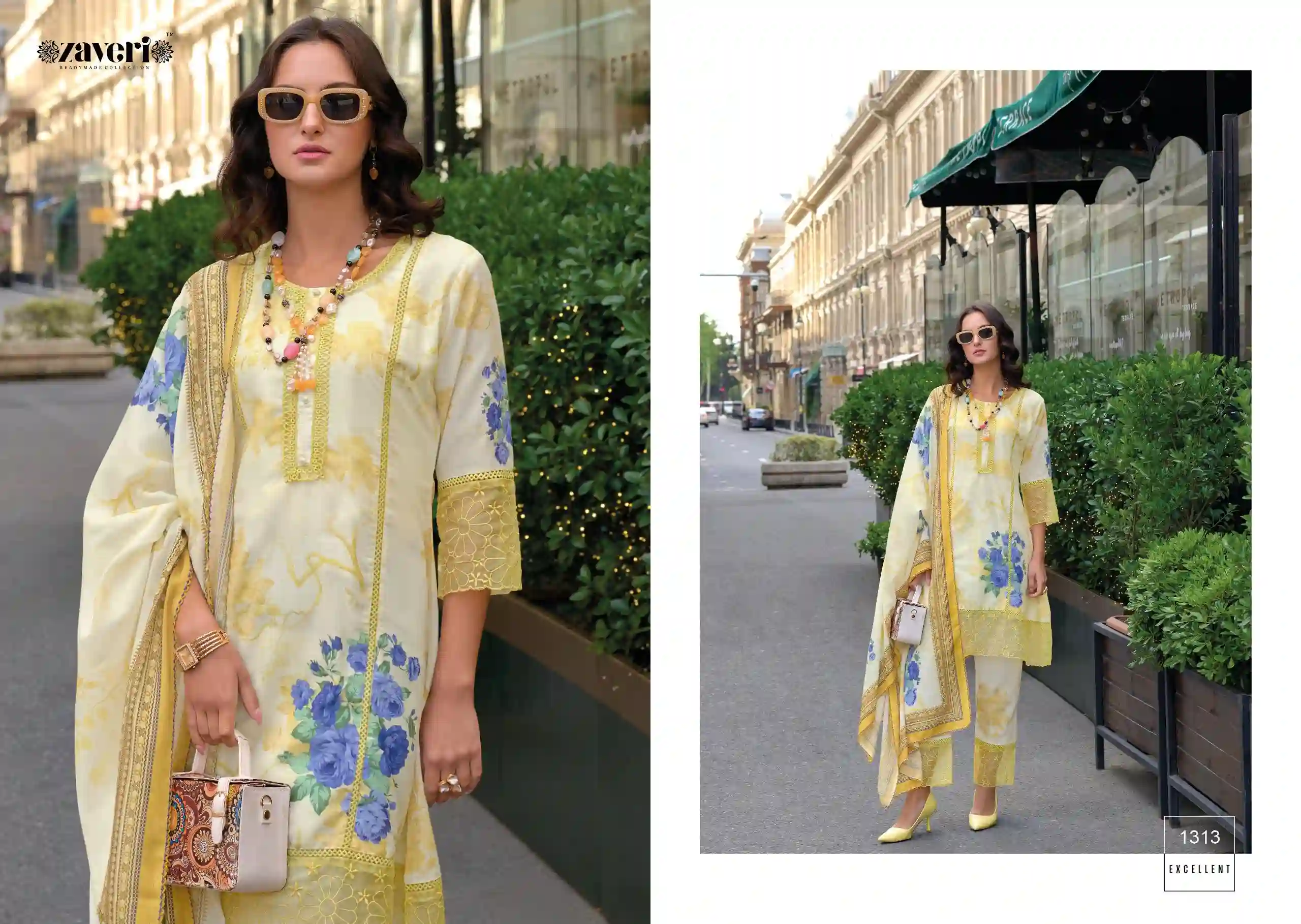 Zaveri Zulika Cotton Wholesale Fancy Readymade Salwar Suit Catalog — Wholesale Salwar Suits, MPA wholesale from Surat - Gallery Image 2